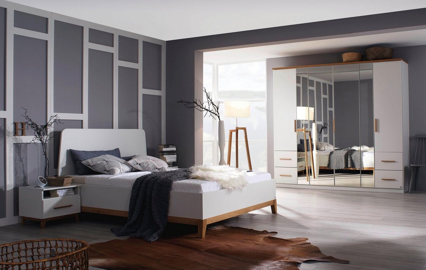 rauch Drehtürenschrank Kleiderschrank Schrank Garderobe Wäscheschrank Schlafzimmer CARLSSON (Breiten: 225/270 cm, Höhe 210 cm) 4 Schubladen, Griffe aus massiver Eiche, viel Stauraum MADE IN GERMANY