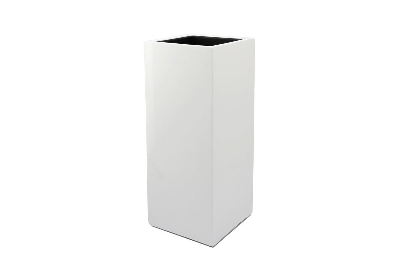 Flingora Bodenvase Temple, mit Einsatz - Fiberglas - Indoor & Outdoor - Weiß - Höhe 75 cm