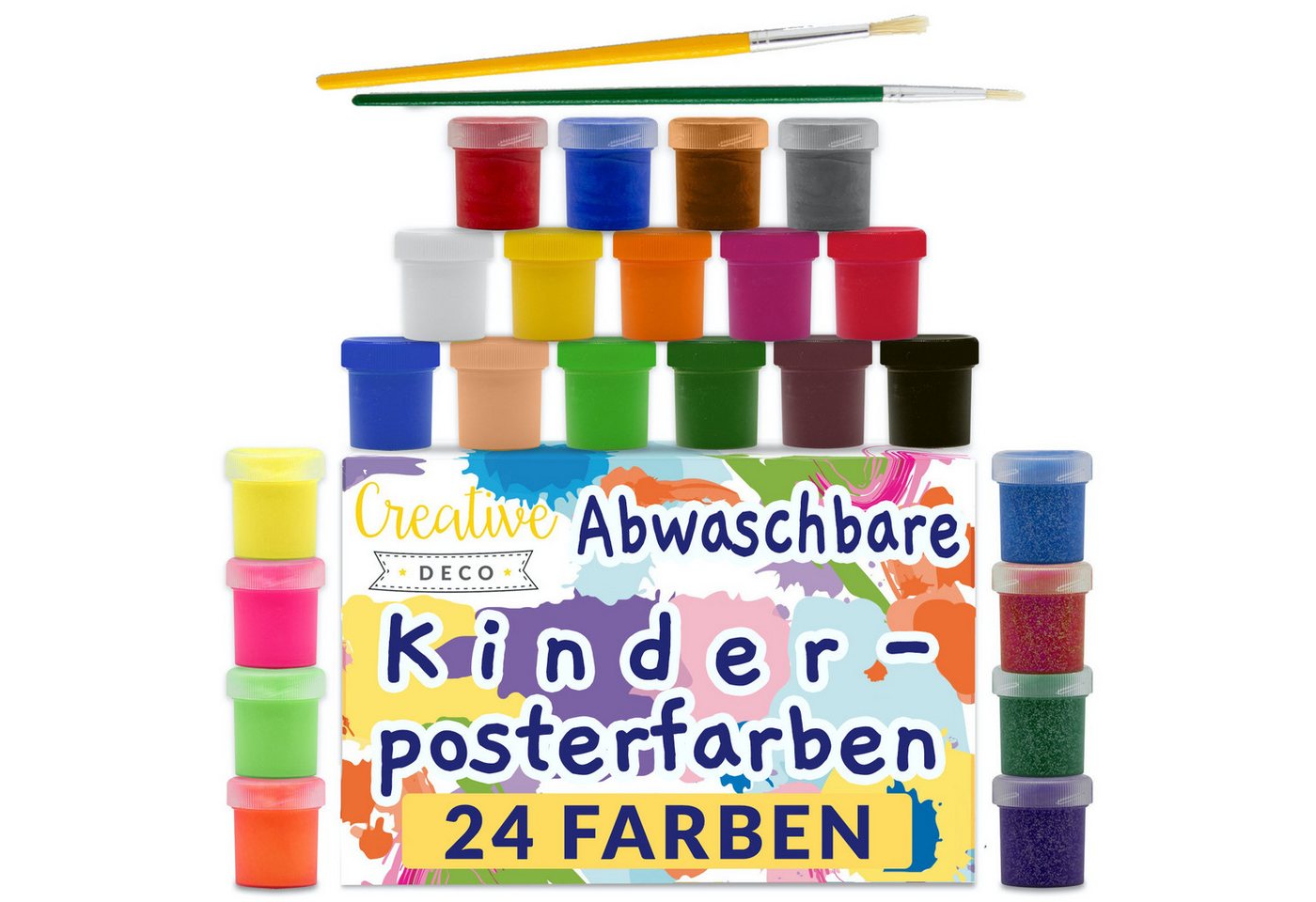 Creative Deco Fingerfarbe Fingerfarben Kinder Ungiftig Bastelfarben Bild 3