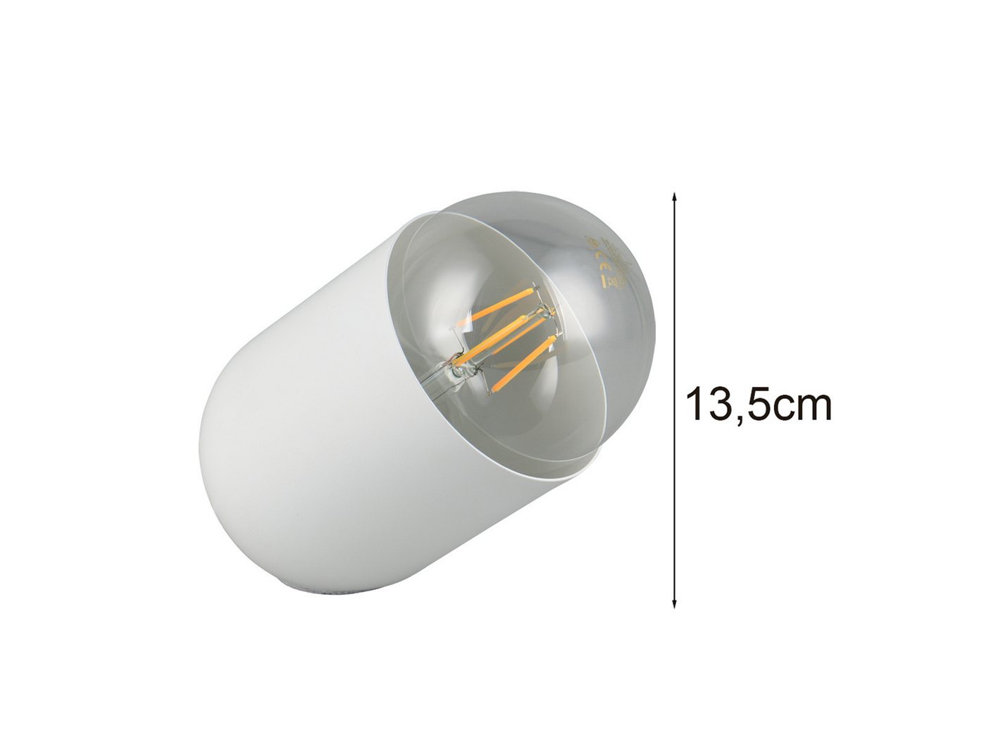 Reality Leuchten LED Nachttischlampe, Dimmfunktion, LED wechselbar, warmweiß, klein-e besondere Tischlampe für die Fensterbank, Höhe 13,5cm