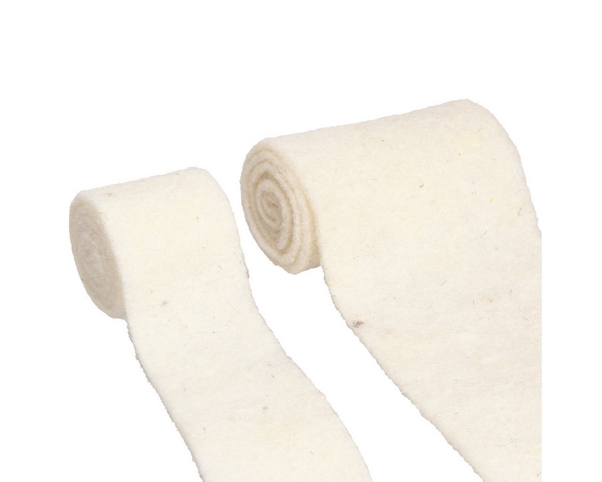 STYLIT by Lehner Wolle Filzband Filzband Weiß Wolle 7/15cm BxL 100cm Set Basteln DIY Bild 5