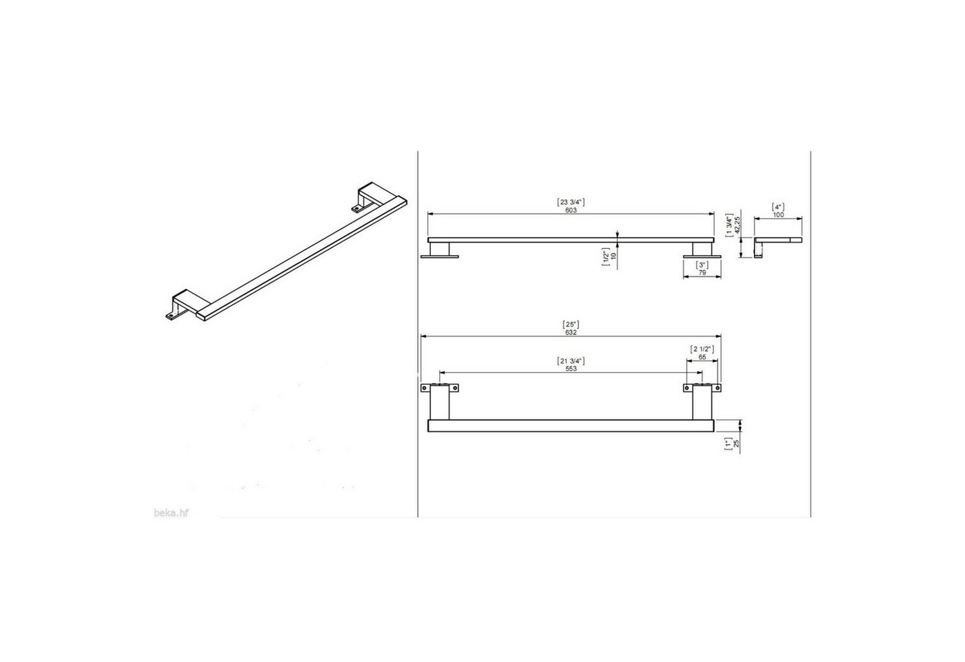 kalb LED Spiegelleuchte LED Badleuchte Badlampe Spiegellampe Schranklampe Aufbauleuchte, Warmweiß, warmweiß Bild 5