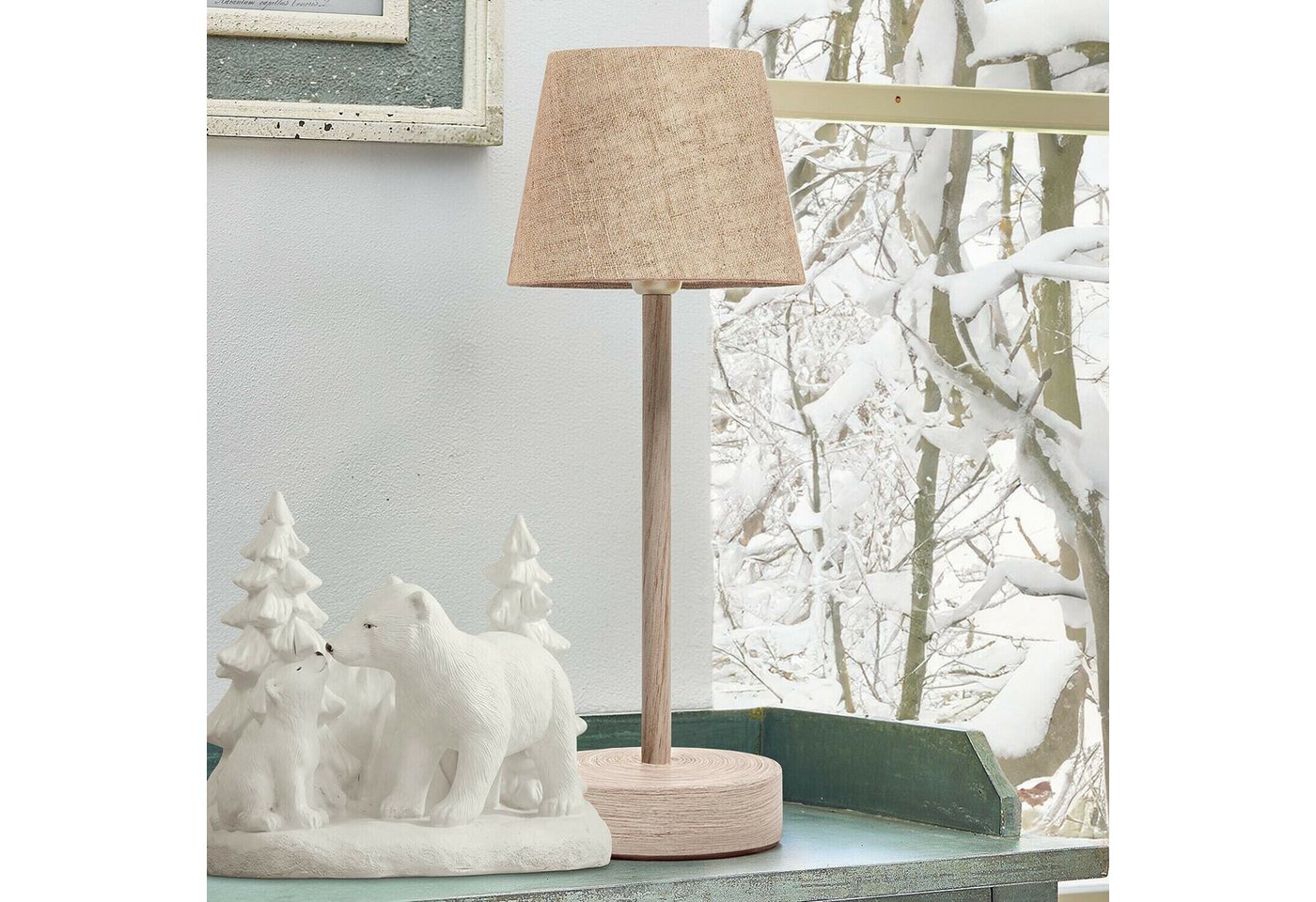Mirabeau Tischleuchte Wiederaufladbare Tischlampe Sylvainie creme