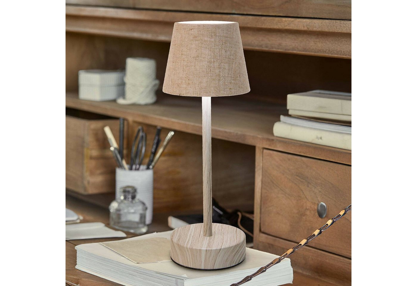 Mirabeau Tischleuchte Wiederaufladbare Tischlampe Sylvainie creme Bild 4