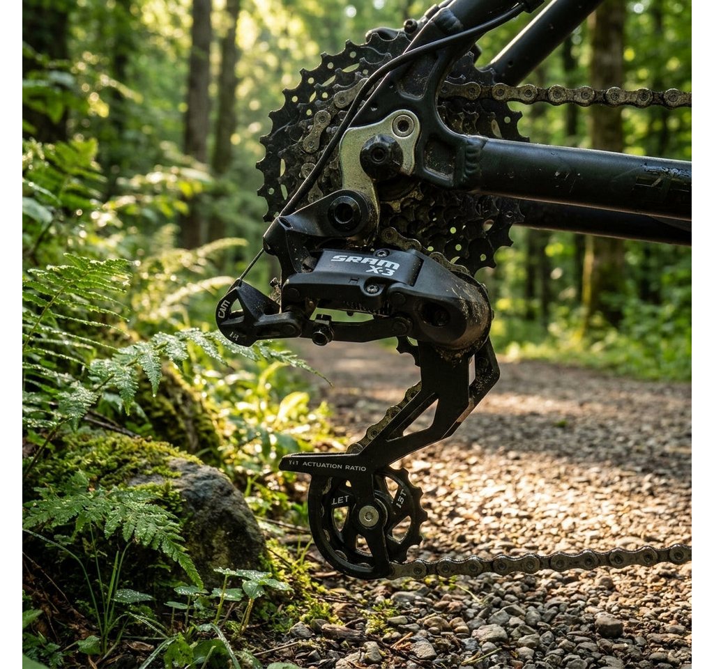 SRAM Schalthebel SRAM Schaltwerk X.3 langer Käfig, schwarz - 8-fach, schwarz