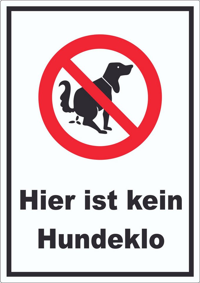 HB-Druck Aufkleber Hier ist kein Hundeklo Aufkleber, wetterfest, UV-beständig, kratzfest Bild 5