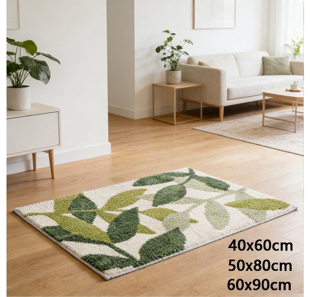 FANNOU Badematte saugfähige Badematte mit weichem Plüschflor und TPR-Rückseite, rutschhemmend beschichtet, Polyester, 40x60cm, maschinenwaschbare, Badematte für Dusche, Toilette und Gästebad Bild 3