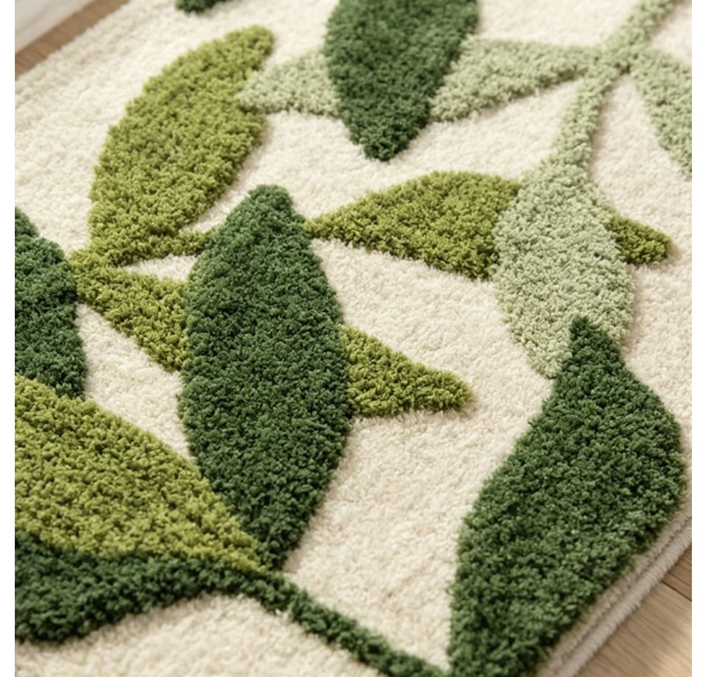 FANNOU Badematte saugfähige Badematte mit weichem Plüschflor und TPR-Rückseite, rutschhemmend beschichtet, Polyester, 40x60cm, maschinenwaschbare, Badematte für Dusche, Toilette und Gästebad Bild 4