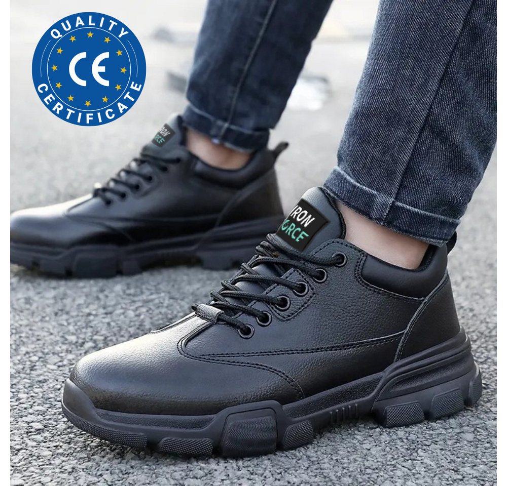 IRON FORCE S3 CE ISO zertifizierter Sicherheitsschuh (bequem, leicht, rutschfest, atmungsaktiv, durchtrittsicher) Stahlkappenschuhe Arbeitsschuhe Berufsschuhe sportlich elegant Bild 5