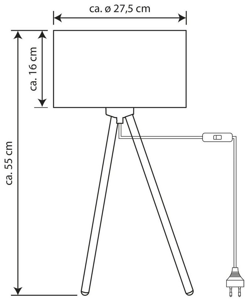 MeLiTec Tischleuchte T109, LED wechselbar Bild 2
