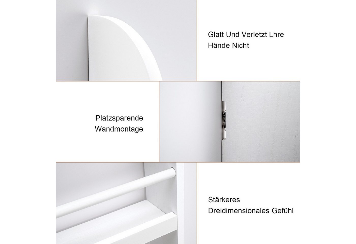 Youyijia Regaleinsatz Kinder Bücherregal Wandregal Bücher Spielzeug Hängeregal Dekoregal Bild 3