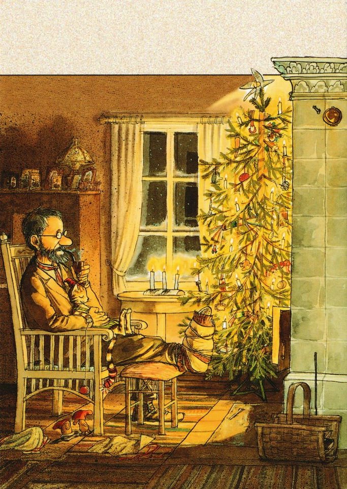 postkarten-universum.de Postkarte Postkarten-Set "Weihnachten mit Pettersson und Findus Bild 5