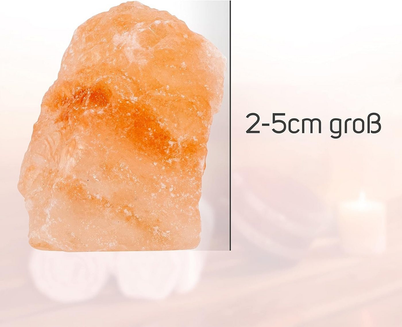 Nugati Saunasteine 2 kg Bergkristall Saunazubehör Saunasalz (aus der Salt Range Pakistan), (1 St) Bild 3