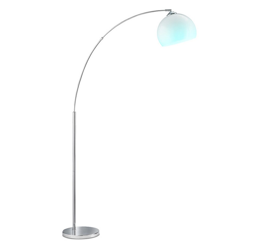 Reality Leuchten LED Stehlampe, Leuchtmittel inklusive, Bogenleuchte Stehleuchte Standlampe, Chrom, beweglich, LED RGB Bild 5