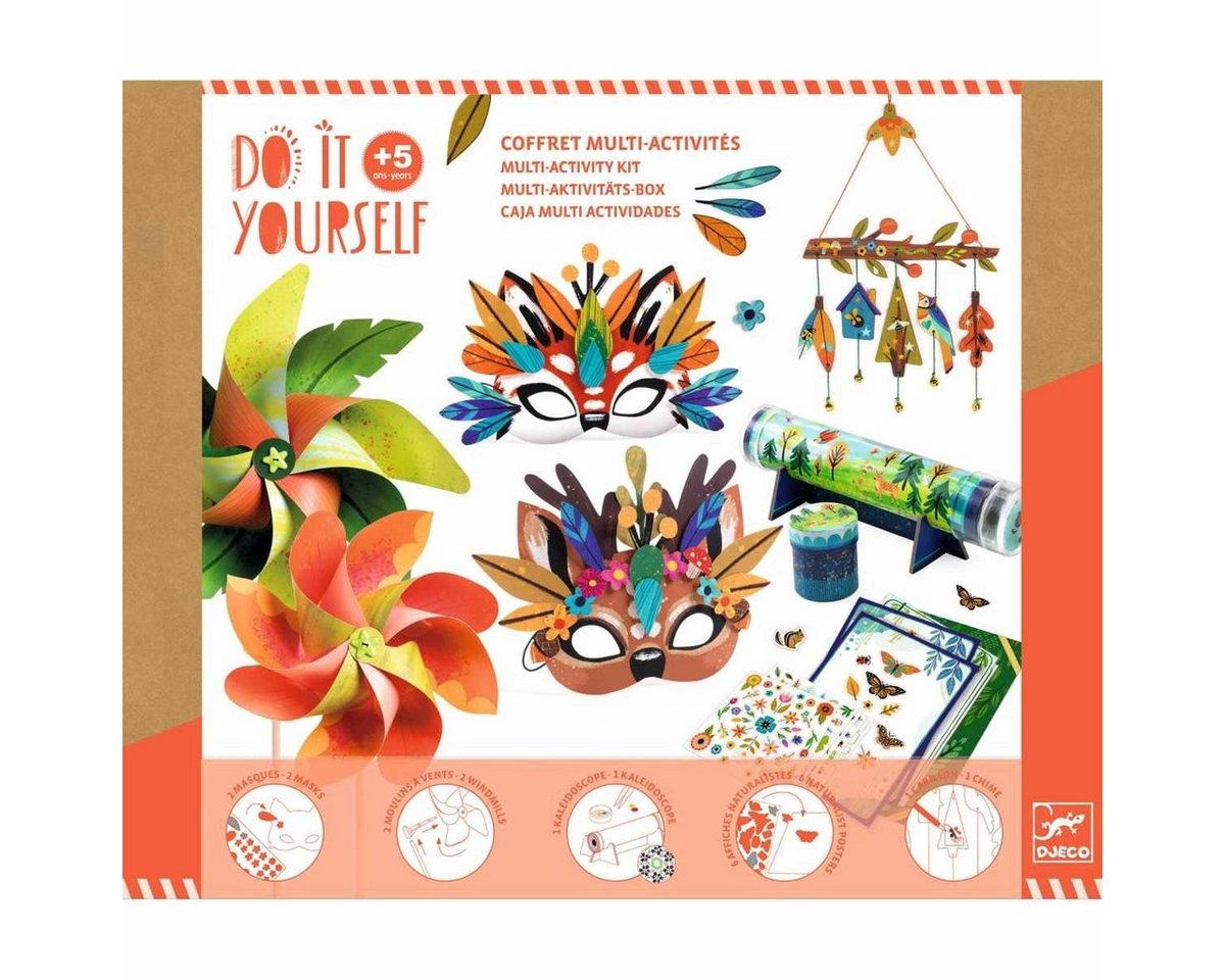 DJECO Kreativset DIY: Box Natur Bastelset mit 5 unterschiedlichen Aktivitäten Bild 3
