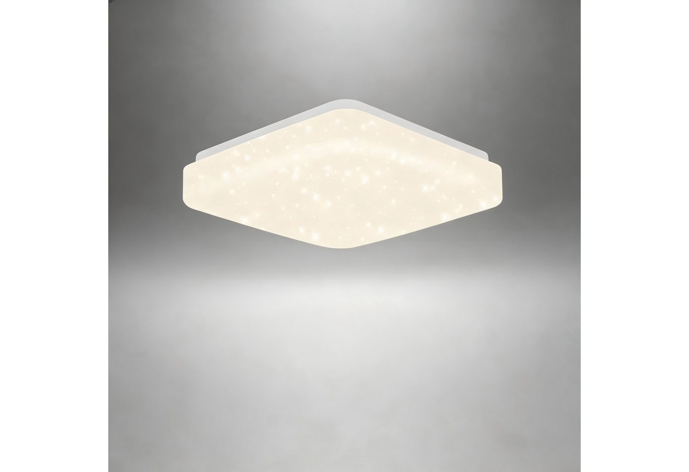ZMH LED-Sternenhimmel Deckenlampe 20–30 cm mit feinen Lichtpunkten im Schirm, LED fest integriert, Warmweiß-3000K, für Wohnzimmer, Schlafzimmer, Küche und Flur Bild 2