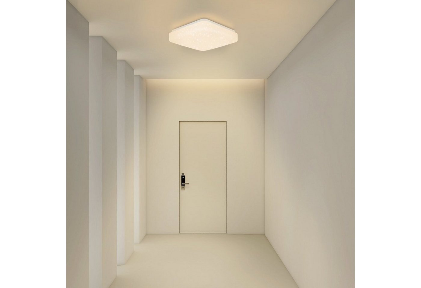 ZMH LED-Sternenhimmel Deckenlampe 20–30 cm mit feinen Lichtpunkten im Schirm, LED fest integriert, Warmweiß-3000K, für Wohnzimmer, Schlafzimmer, Küche und Flur Bild 4