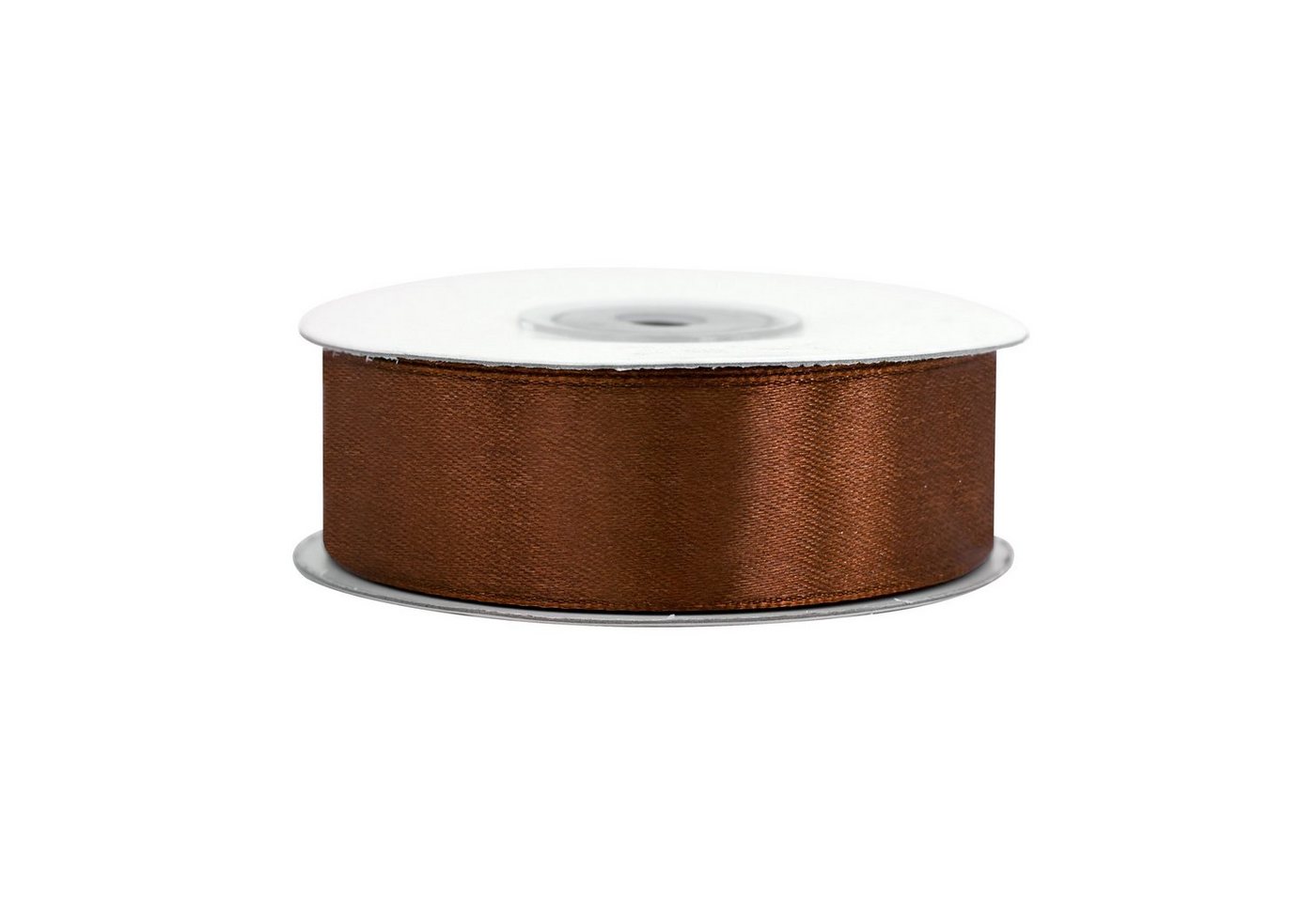 Creativery Satinband, Satinband 25mm x 25m Rolle Braun Bild 2