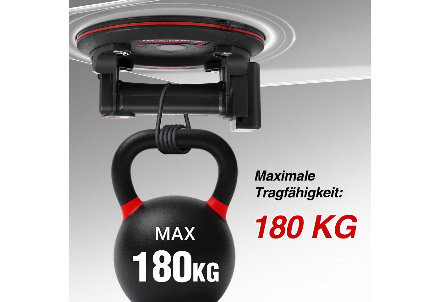 Clanmacy Saugheber 2x Elektrischer Saugnapf Fliesenheber Glassauger Datendisplay 4 Akku, 2-tlg.] Bild 4