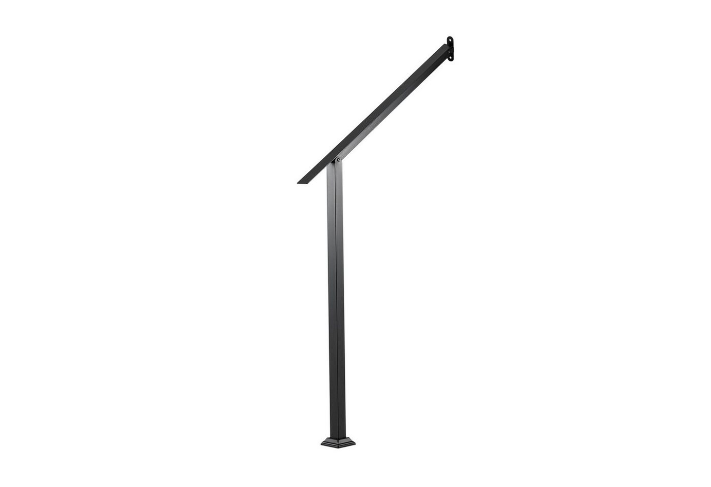 COSTWAY Treppengeländer, 99 cm Länge, 74 cm Höhe, Winkelverstellbarer Treppenhandlauf für 3 Stufen Bild 3