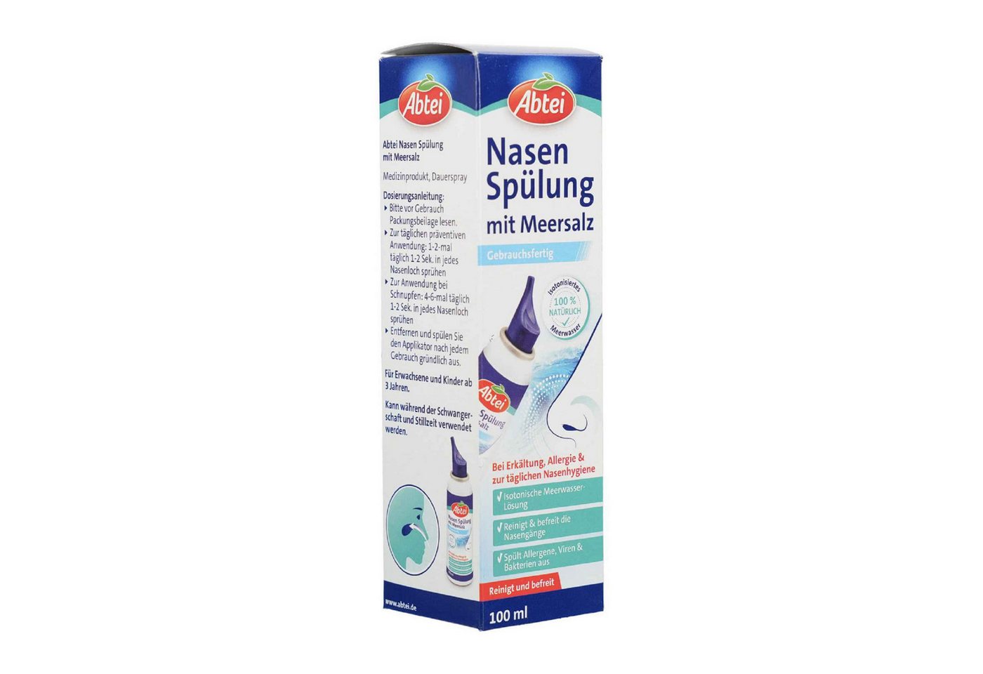 Perrigo Nasendusche ABTEI Nasenspülung mit Meersalz Spray Bild 3