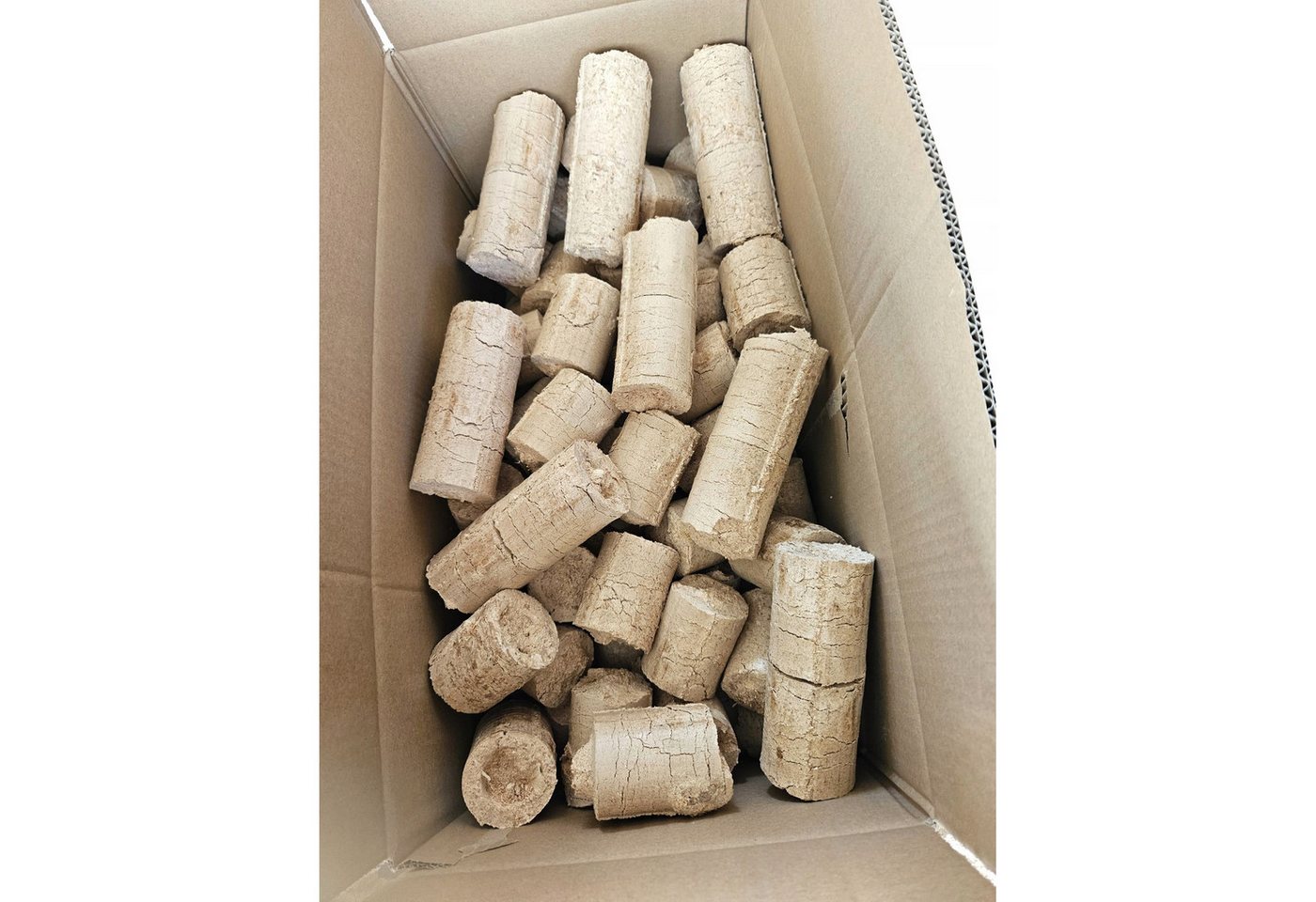 WOODOK Holzbriketts 25 kg Brennstoff Kaminbriketts, 25 kg, Buchenholz, Länge des Briketts: ca. 7 bis ca. 15–25 cm Bild 4