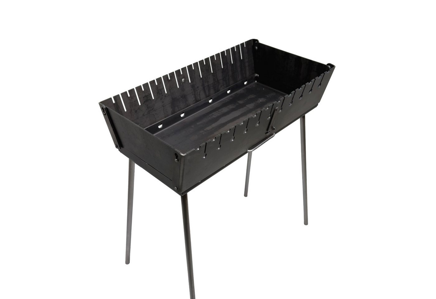 GOROCH Holzkohlegrill Mangal Grill Set Stahl 3 mm für 12 Spieße mit 8 Bild 5