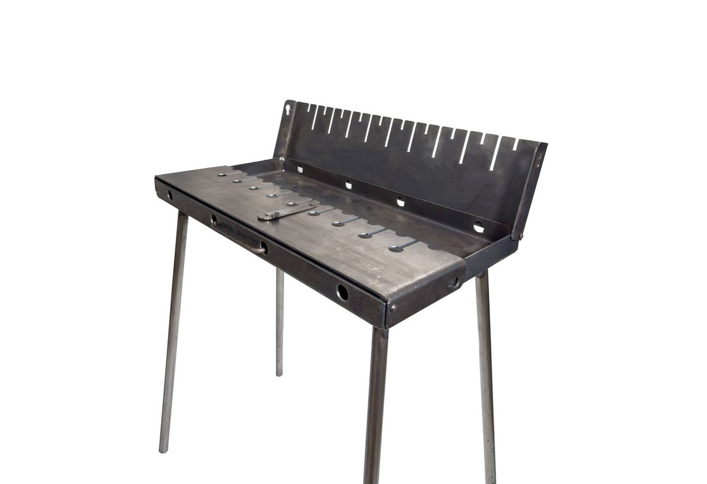 GOROCH Holzkohlegrill Klappbarer Mangal Grill Stahl 2 mm für 10 Spieße Bild 3