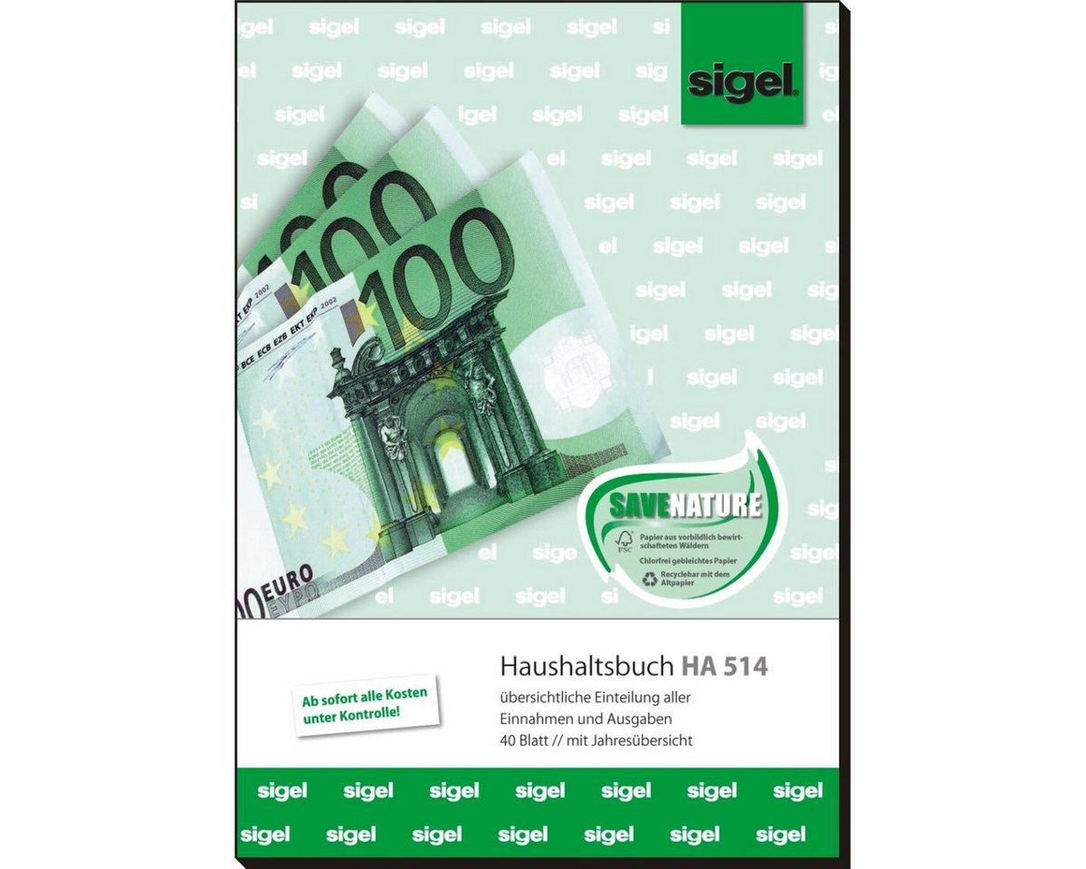 Sigel Formularblock Formularbuch Haushaltsbuch A5 hoch 40 Blatt Bild 3