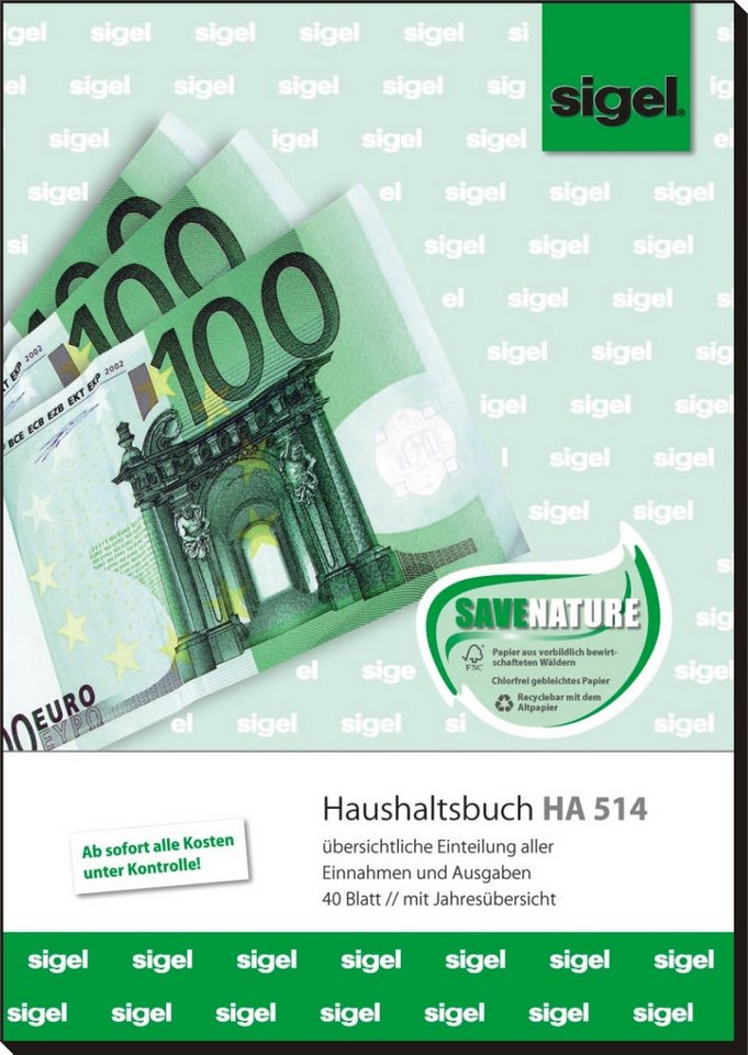 Sigel Formularblock Formularbuch Haushaltsbuch A5 hoch 40 Blatt Bild 4