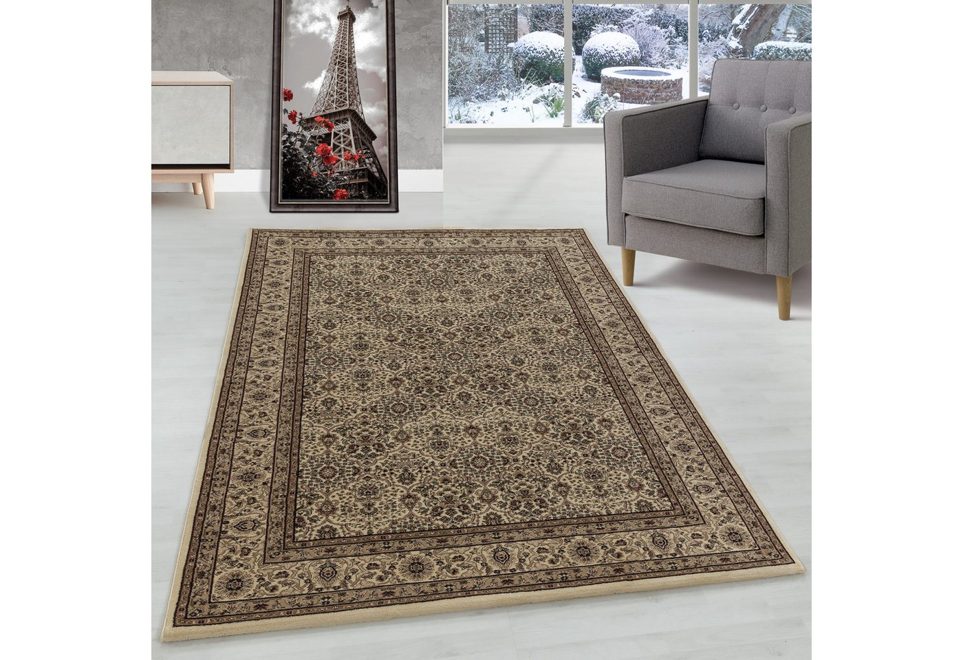 Carpettex Orientteppich Orientalisch Design, Läufer, Höhe: 9 mm, Orient Teppich Wohnzimmer Orientalisch Design Kurzflor Pflegeleicht Bild 3