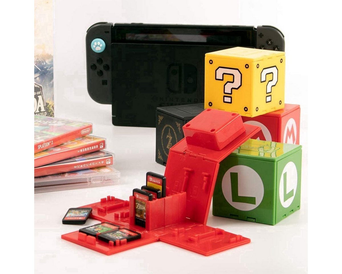 Kraftverdia Karteibox Nintendo Switch Spielkarten Tasche – Case für 16 Spiele, Tragbar