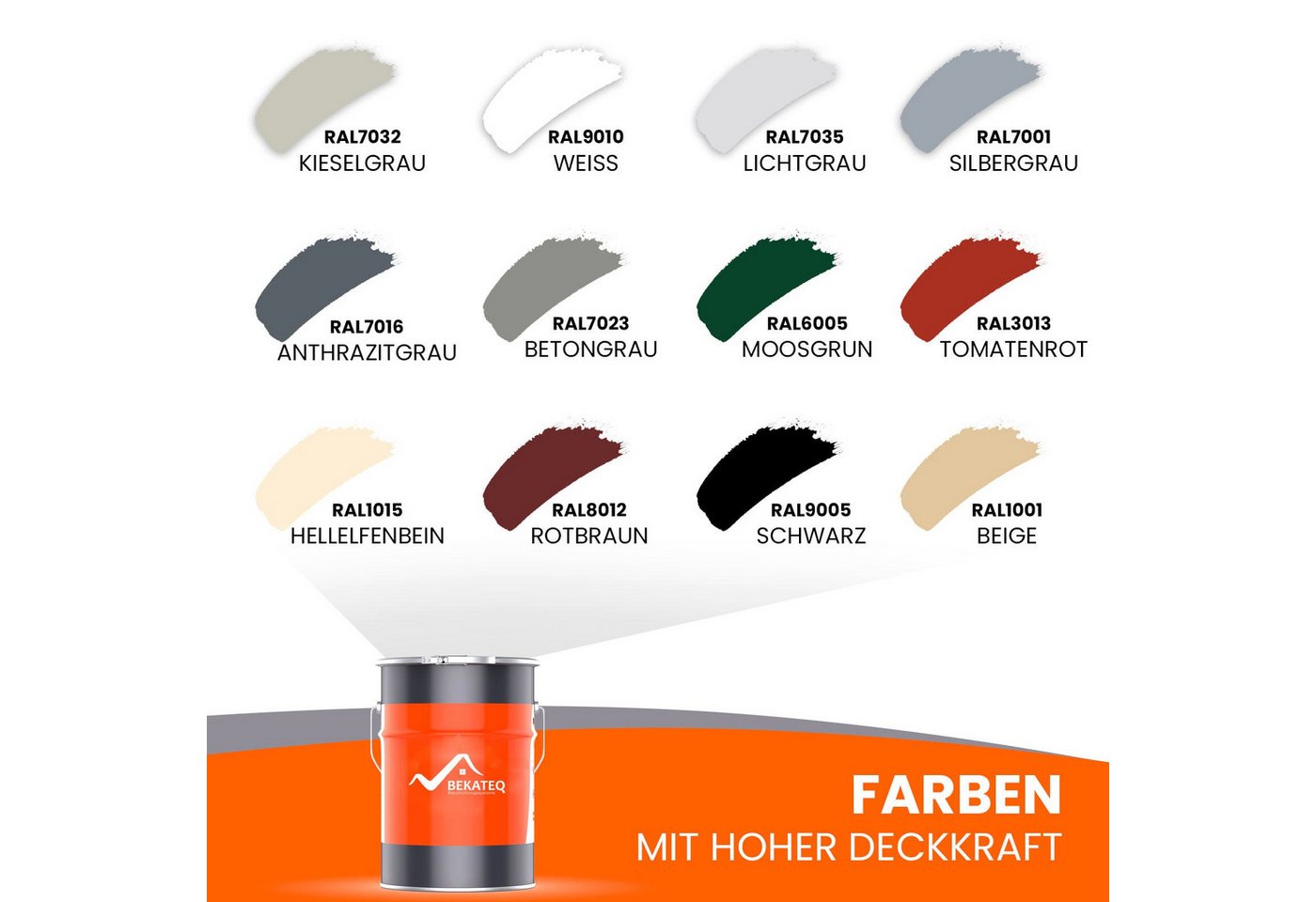 BEKATEQ Harzfarbe LS-740 2K PU Bodenfarbe, UV-feste Beschichtung für Innen und Außen Bild 3
