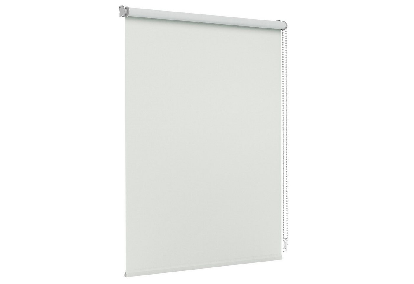 Rollo Lichtdurchlässig, 40 x 110 cm, hellgrau [Stoffbreite 36,6 cm], jalousiescout, blickdicht, ohne Bohren, freihängend, Klemmfix, vormontiert, mit Kindersicherung, für Fenster und Türen, Sichtschutz Bild 5