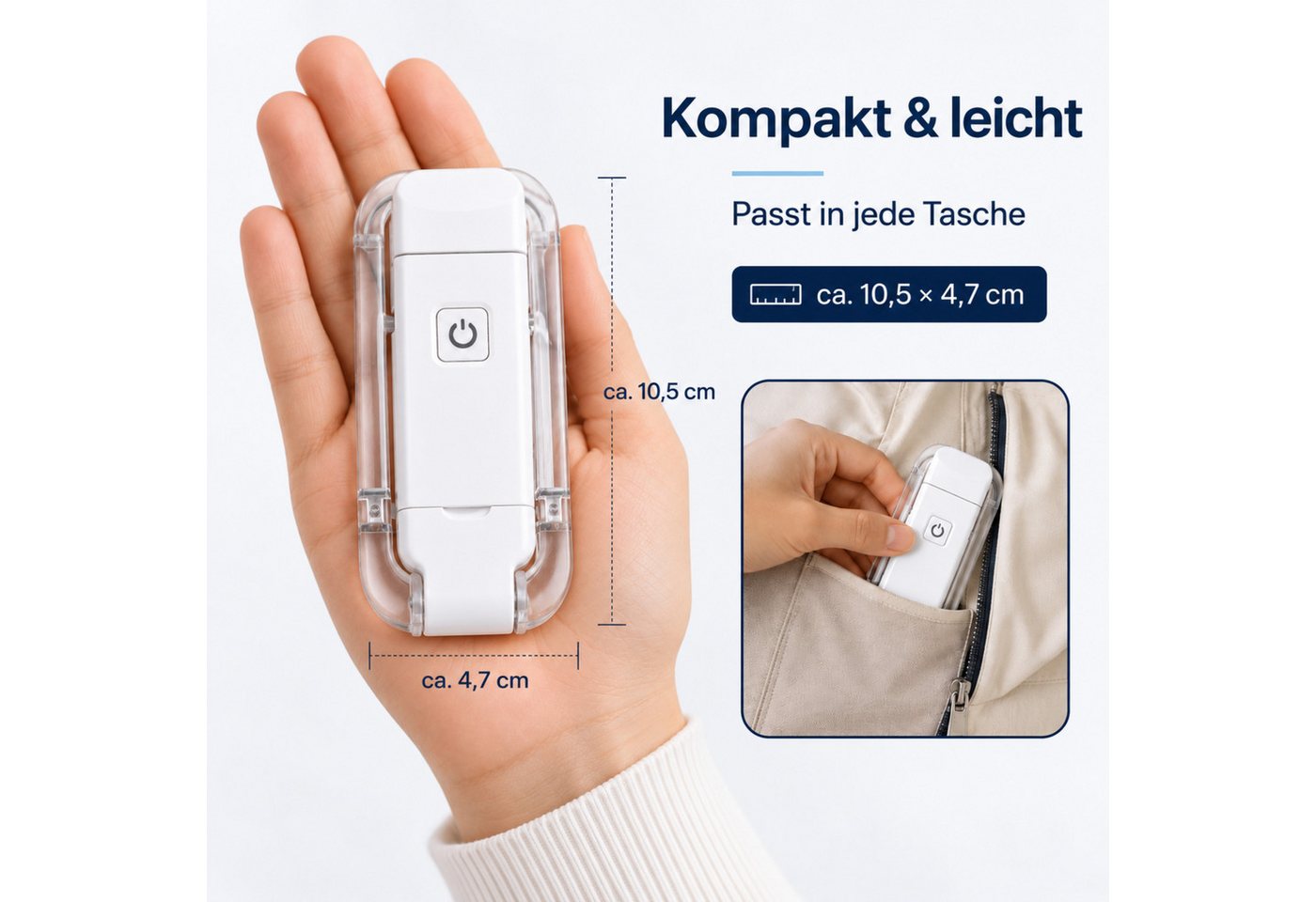 PlugUp LED Leselampe Leselampe zum Klemmen, 3 Helligkeitsstufen, USB-aufladbar, Drehbare Klemmleuchte, LED fest integriert, Warmweiß, LED-Leselampe zum Klemmen mit 3 Helligkeitsstufen