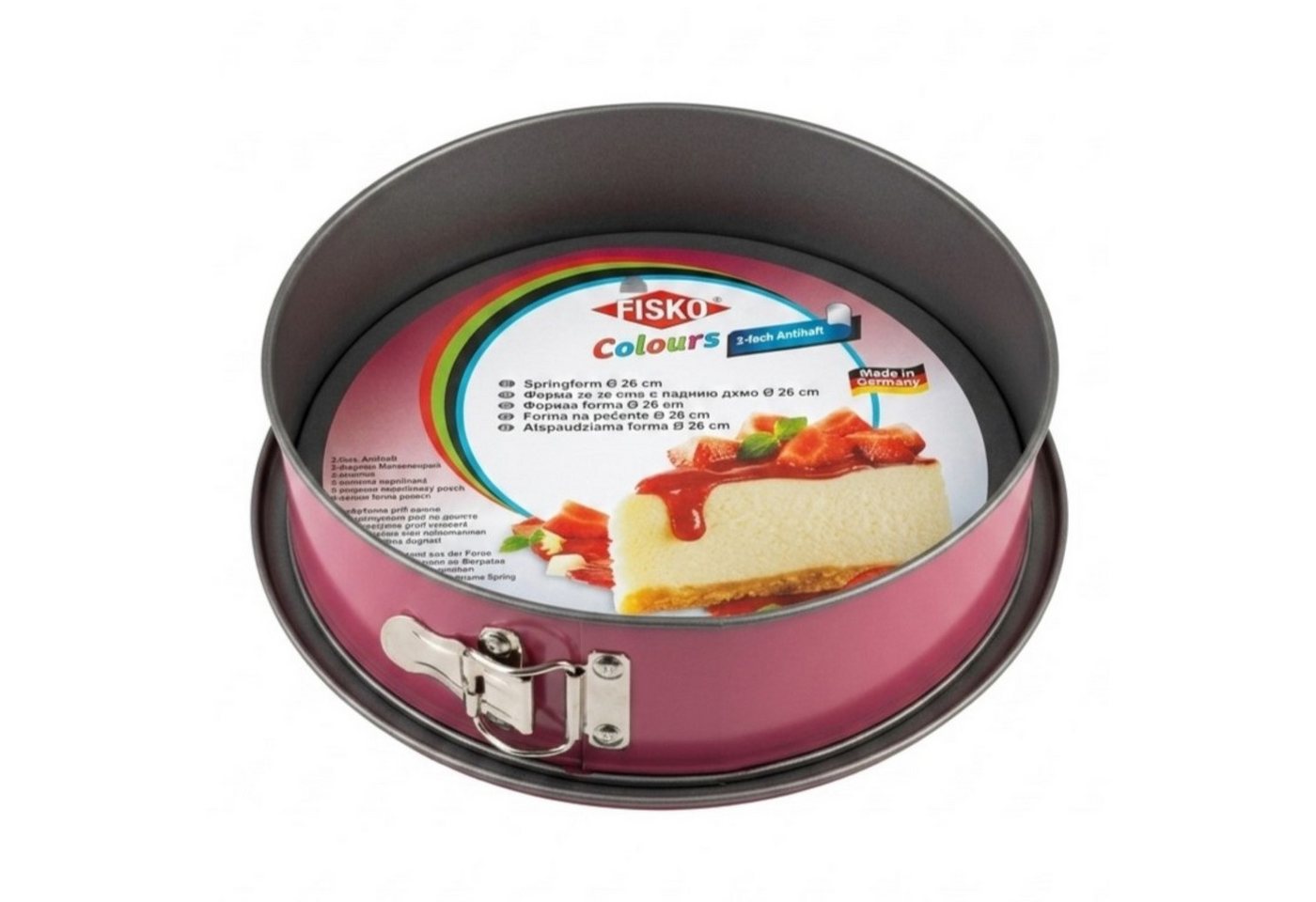 HAC24 Backform 2er Set Springformen Pink & Mint Kuchenform, (2-tlg), Ø 26 cm mit 2-fach Antihaft Hitzebeständig bis 230 °C Bild 2