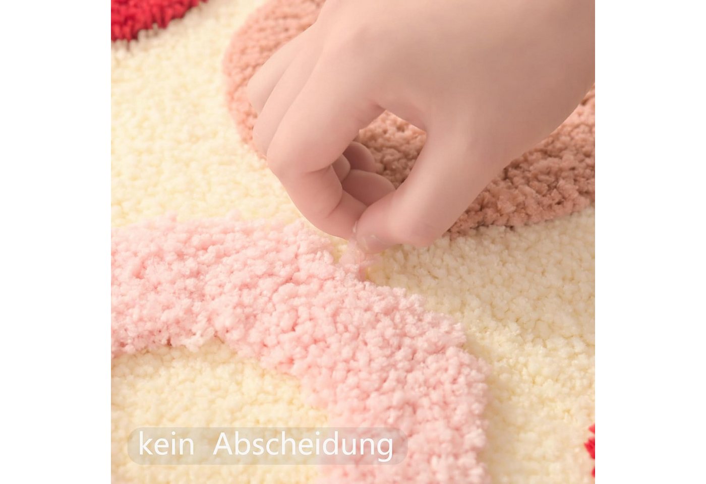 FOUORTUNATE-BEE Badematte Beige Badematte 40×60 cm, rutschfest und waschbar, Lustige Duschmatte für das Badezimmer, pflegeleicht Bild 3