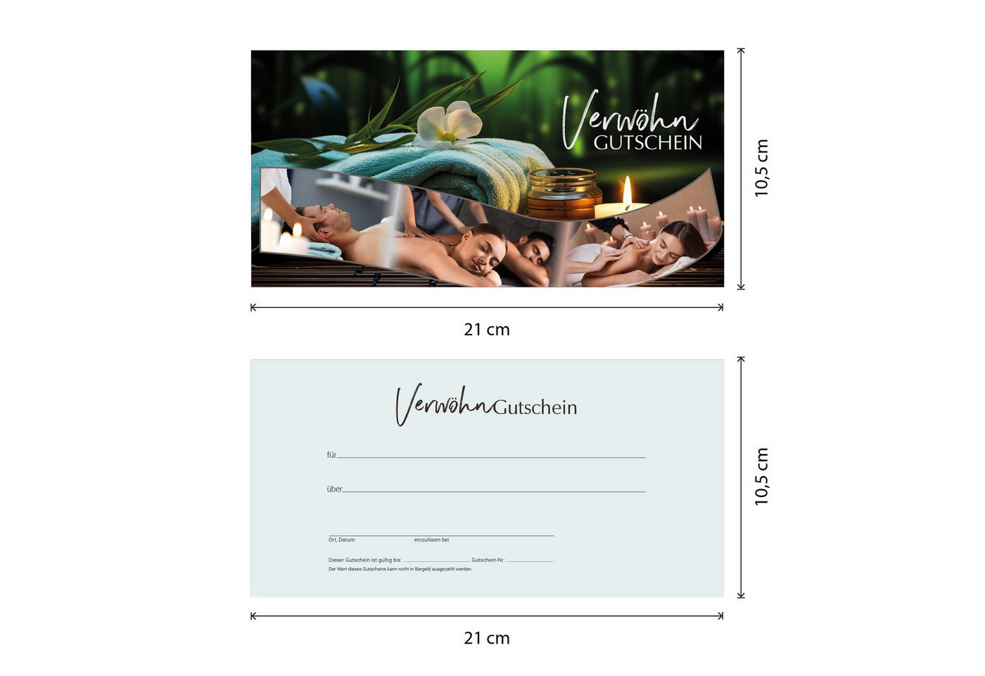 cosmeticPlus Geschenkkarte 50 Gutscheinkarten für Massage, Spa & Wellness zum Verkaufen Bild 4