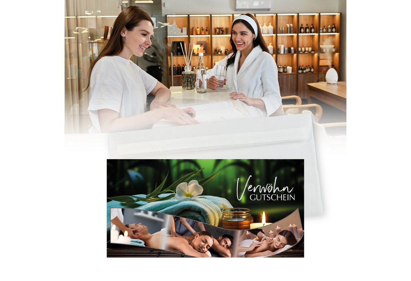 cosmeticPlus Geschenkkarte 50 Gutscheinkarten für Massage, Spa & Wellness zum Verkaufen Bild 5