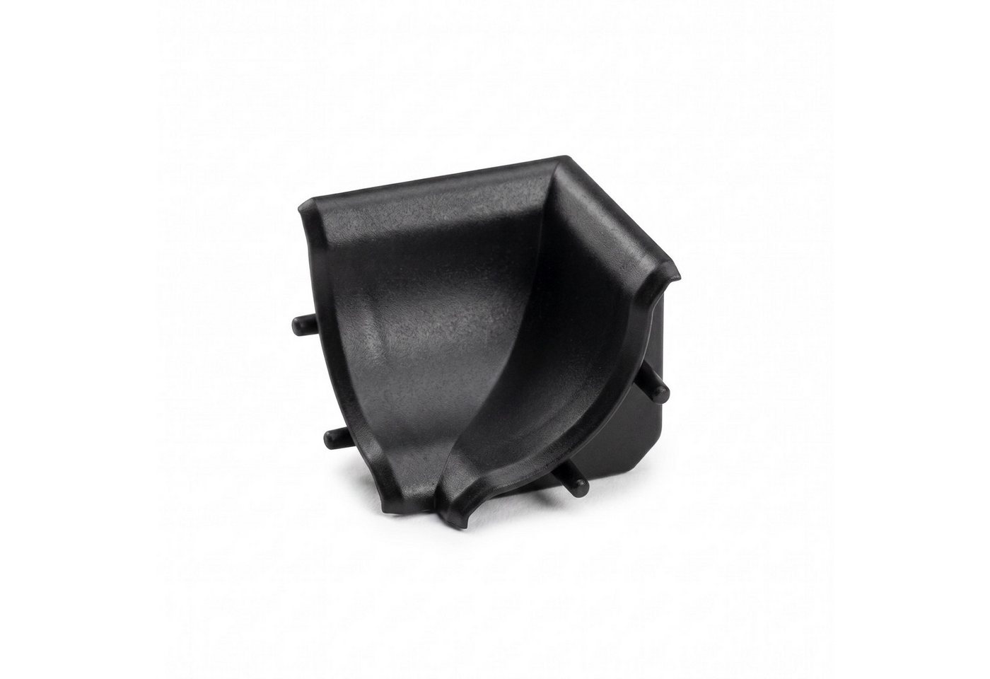 Quest Abschlussleiste Innenecke für Küchen-Wandleiste 13,4 x 13,4 mm, in das Basisprofil einschieben (Rastnasen), PVC, für Leiste 13,4 x 13,4 mm, 1-St., Innenecke für Leiste 13,4 x 13,4 mm, PVC
