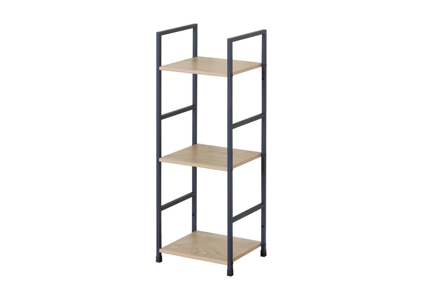 HTI-Living Standregal Elio mit 3 Ablagen, Stahlgestell, MDF-Böden in Artisaneiche, 1 Stück 1-tlg., Industrie Design mit drei praktischen Ablageflächen Bild 2