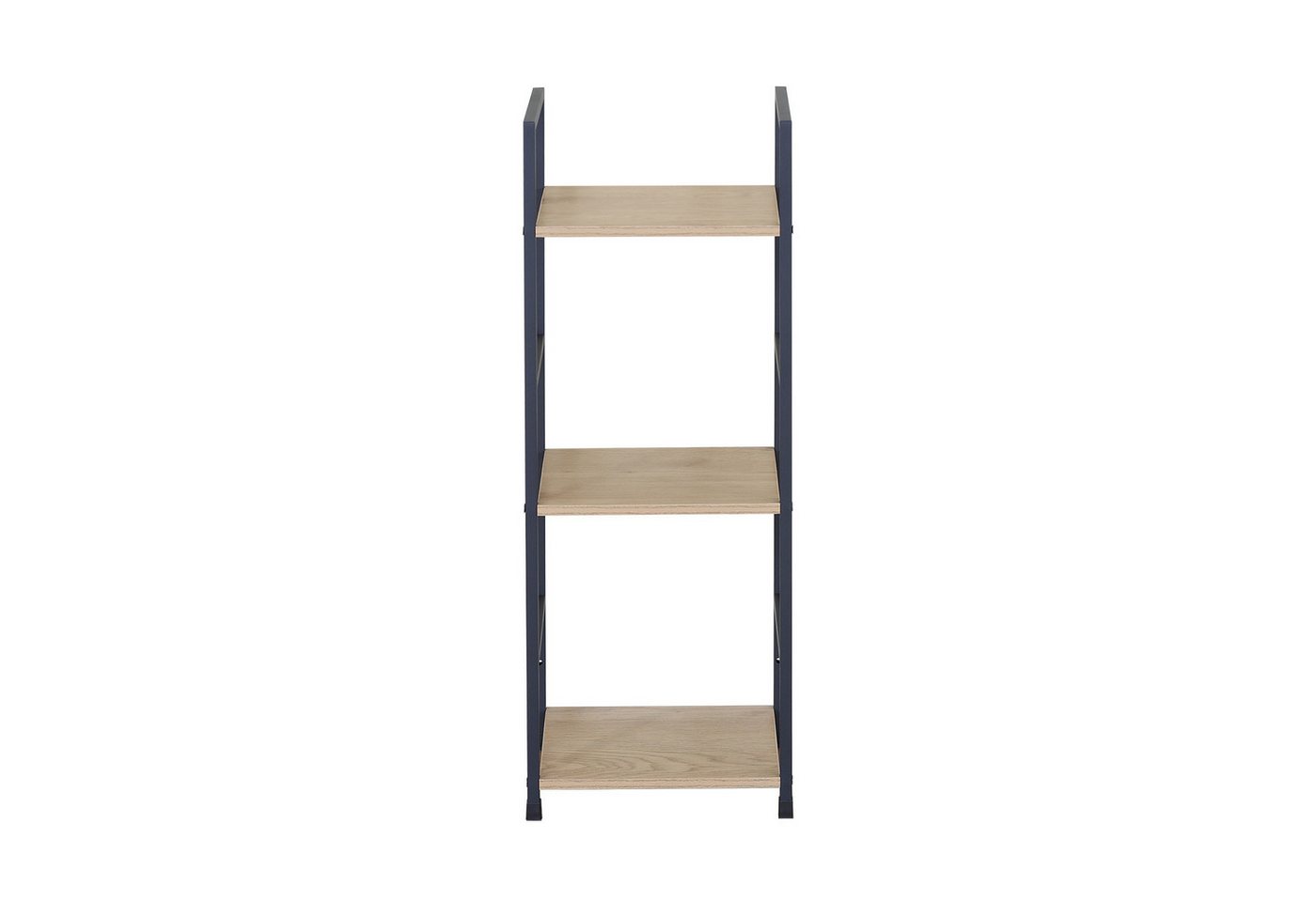 HTI-Living Standregal Elio mit 3 Ablagen, Stahlgestell, MDF-Böden in Artisaneiche, 1 Stück 1-tlg., Industrie Design mit drei praktischen Ablageflächen Bild 4