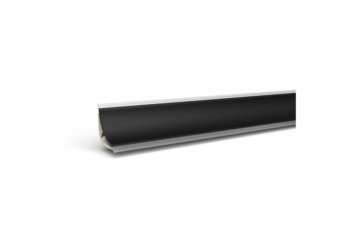 Quest Abschlussleiste für Arbeitsplatten 13,4 x 13,4 mm, 300 cm, zweiteilig, Schrauben/Nägel, Montagekleber oder doppelseitiges Klebeband, PVC 13,4 x 13,4 mm, 1-St., zweiteilig, wasserfest, UV-beständig, 300 cm Bild 4