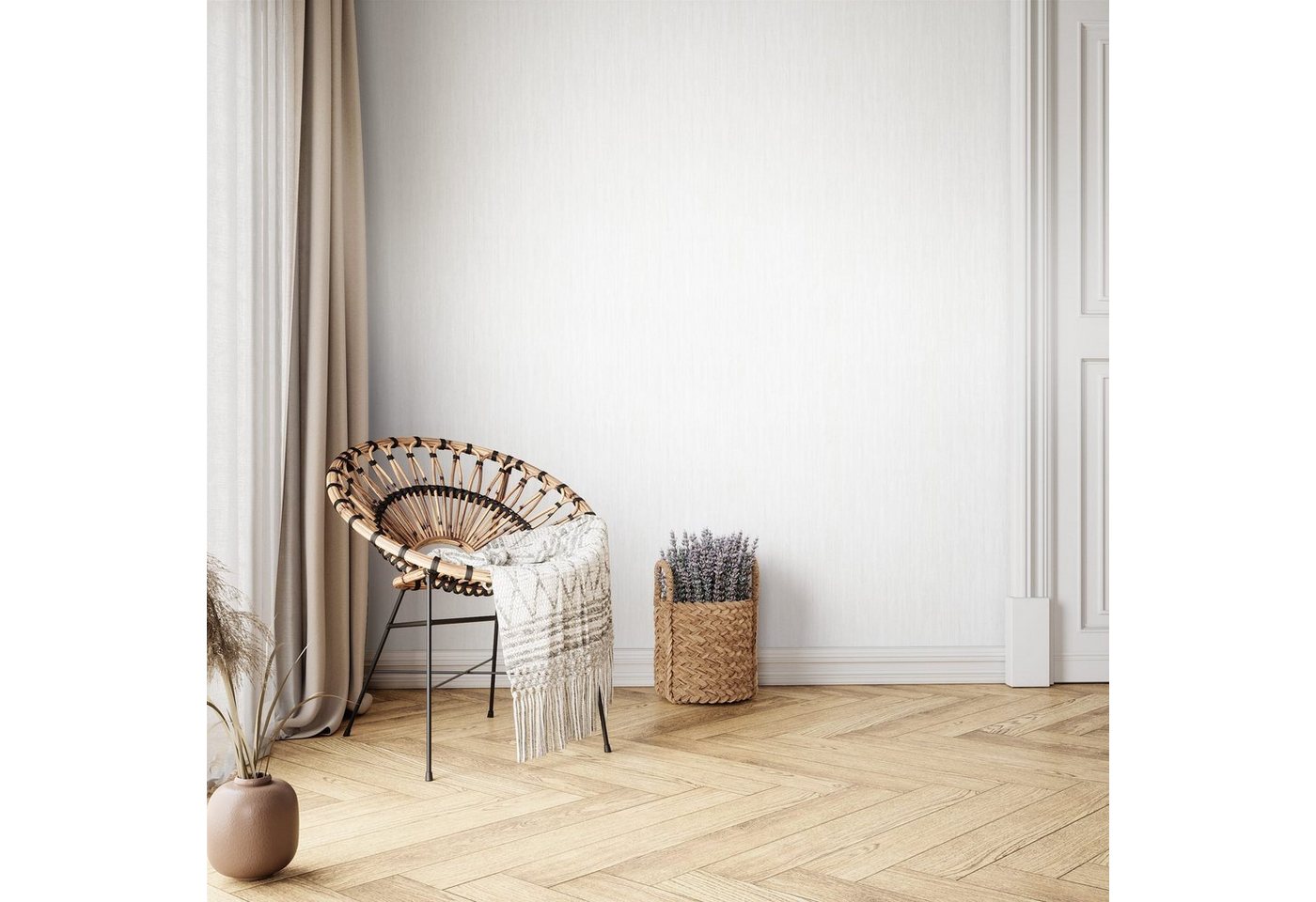 Newroom Vliestapete Vesna Avir Weiß Tapete Universal Unifarbe,Struktur,Monochrom, Weiß Tapete Modern Unifarbe - Universal Einfarbig Weiß Uni Struktur Monochrom für Wohnzimmer Schlafzimmer Küche, Einfarbig