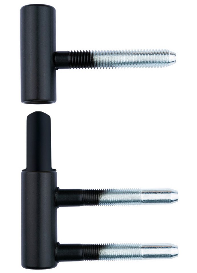Häusler Onlinehandel GmbH Türbeschlag Türband TB 2064 Schwarz 2-Teilig Pulverbeschichtet (2 St), massiv Stahl hell verzinkt Bild 3