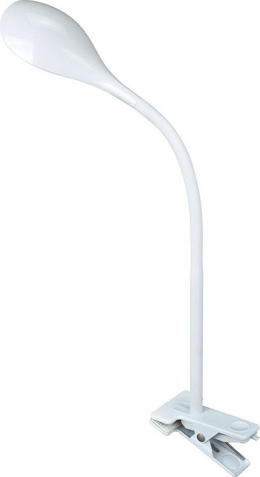 MeLiTec Tischleuchte LED Klemmleuchte Schreibtischlampe mit Klemmfuß flexibel warmweiß T114, LED fest integriert, 3000K Warmweiß Bild 3