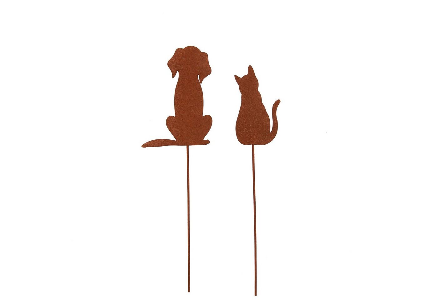 UNUS GARDEN Gartenstecker Roststecker 2er Set Hund Katze Deko Garten und Beet (2-St) Bild 4