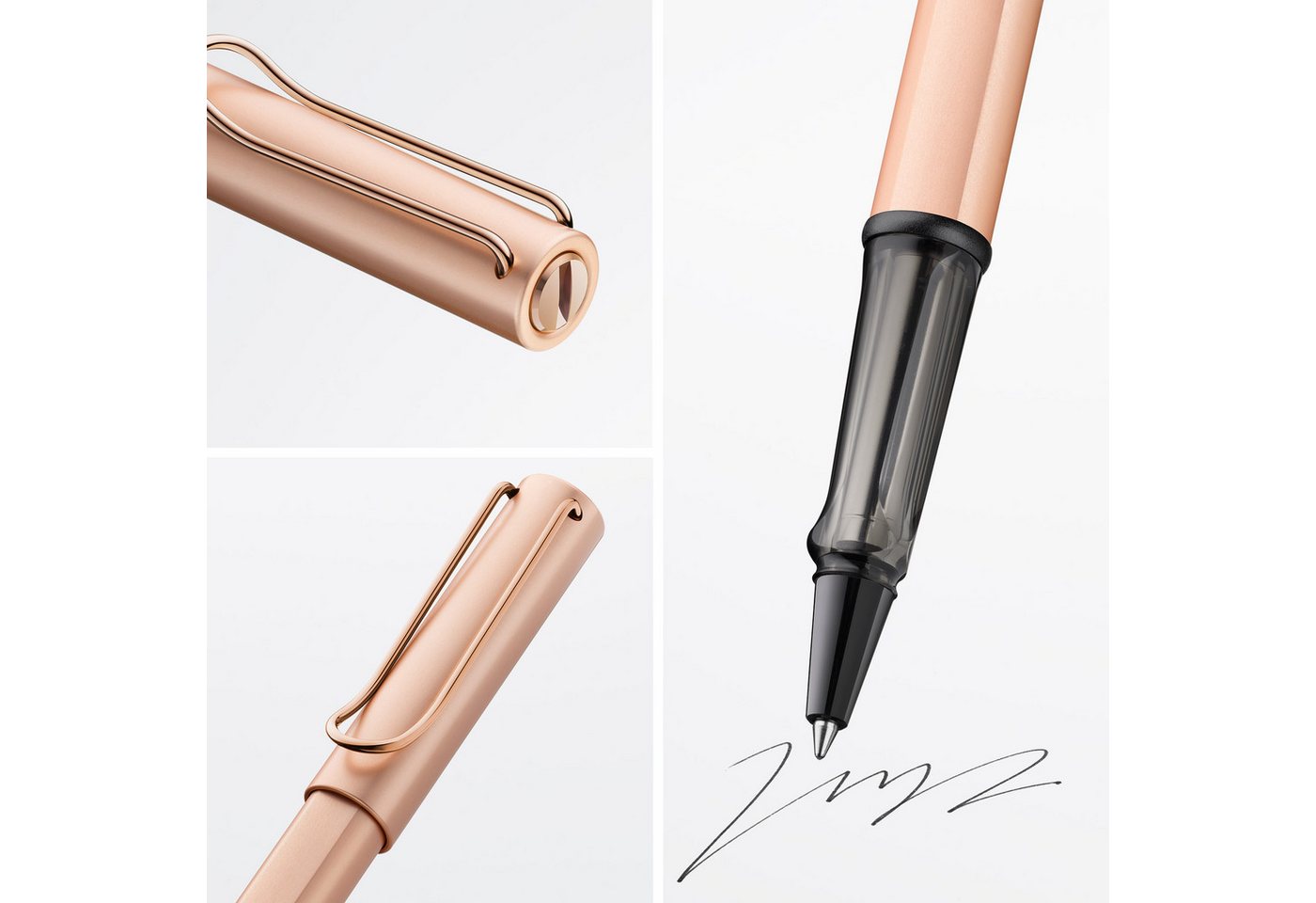 LAMY Tintenroller LAMY Lx rosegold Tintenroller Griff Alu Gehäuse Tintenrollermine M 63 Bild 5
