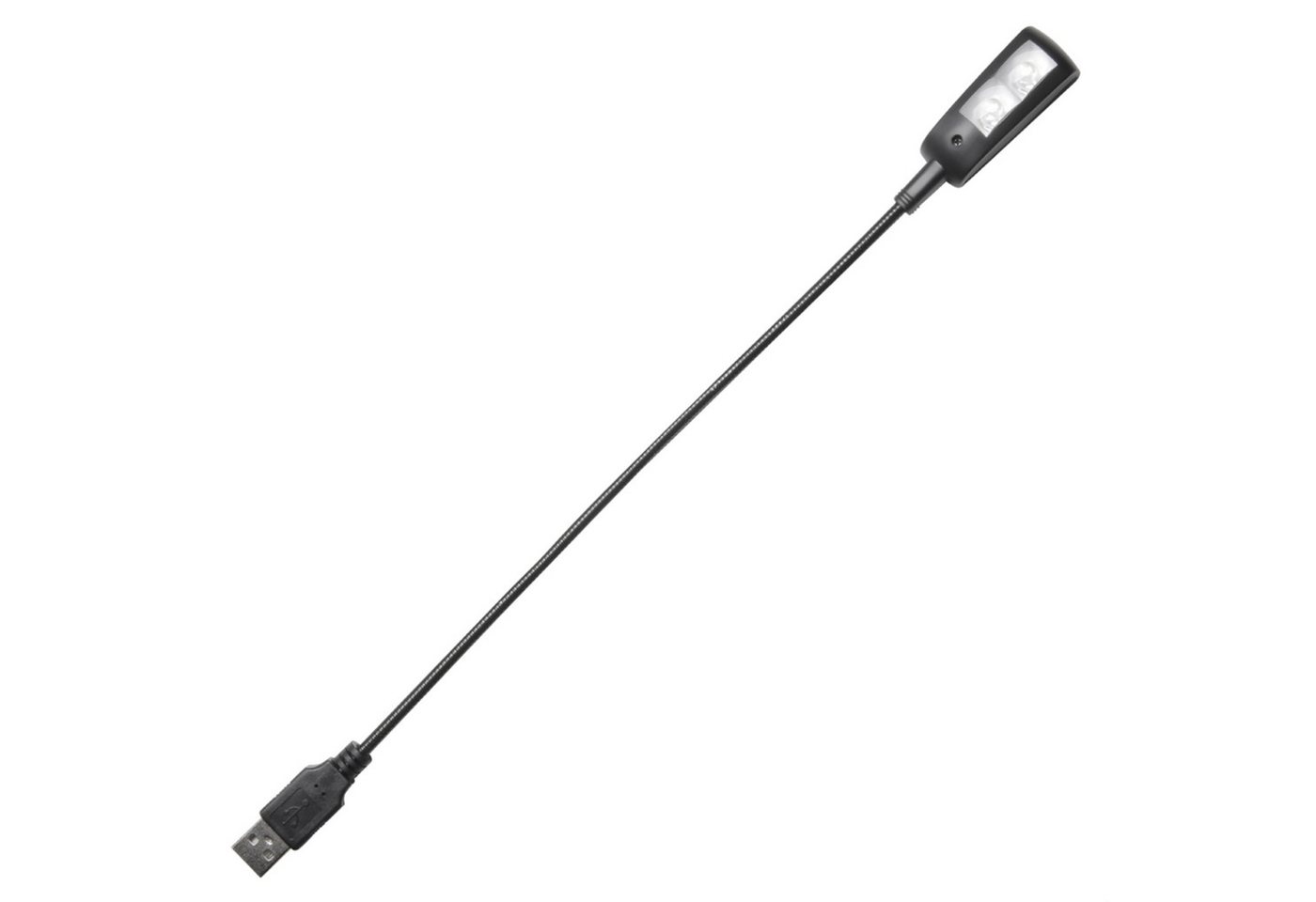 Adam Hall Klemmleuchte, SLED1 USB PRO mit 2 LEDs Schwanenhalsleuchte - Schwanenhalslampe Bild 2