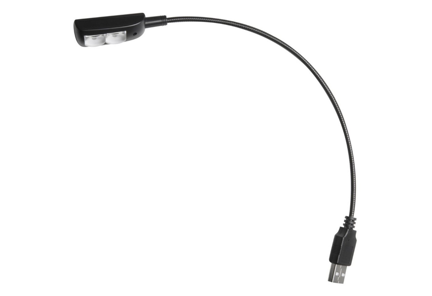 Adam Hall Klemmleuchte, SLED1 USB PRO mit 2 LEDs Schwanenhalsleuchte - Schwanenhalslampe Bild 3